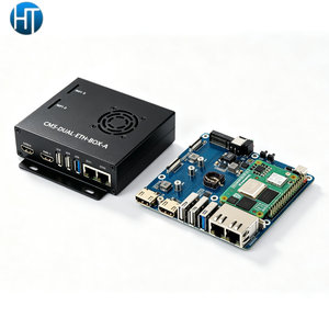 Placa Portadora de Red Dual HT Raspberry Pi CM5 con Puerto Ethernet Gigabit y 2.5G RJ45, Ranura M.2 NVMe SSD, Interfaces MIPI Duales de Alto Rendimiento - Product Image 2