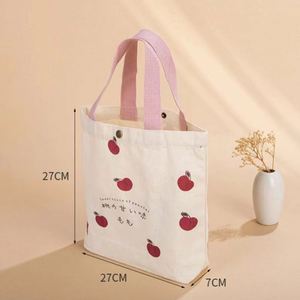 Design Wholesale Cotton Shopping Canvas Tote Bag Style Size Custom Eco-friendly Reusable Shopping Bag with Custom <b>Printed</b> logo - Product Image 6