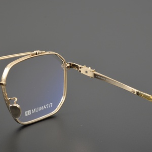 Lunettes de vue multifocales transparentes pour hommes, monture polygonale de luxe, nouveauté de Noël, verres de lecture - Product Image 4