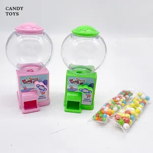Mais barato Presente Doces Gumball Mini Vending Machine Brinquedos Kids Candy Dispenser
