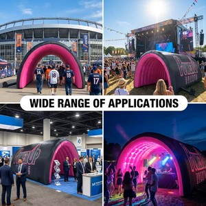 Carpa <span class=keywords><strong>Inflable</strong></span> Publicitaria con Logotipo Personalizado, Túnel para Eventos, Ferias Comerciales, Fiestas, Carpa Arqueada, Cabina de Fotos, Tienda Desplegable - Product Image 6