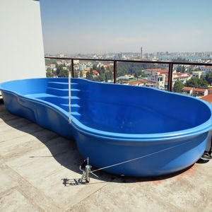 <span class=keywords><strong>Piscine</strong></span> extérieure rectangulaire en fibre de verre enterrée avec jacuzzi et <span class=keywords><strong>hydromassage</strong></span> sur mesure, grande taille 8m x 10m - Product Image 1