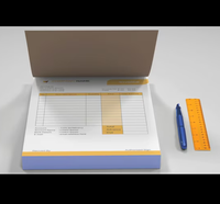 Carnet de factures autocopiantes A4 A5 personnalisé avec conception gratuite, pages triplicées, format 5,25 x 8,25 pouces, impression de carnets de reçus