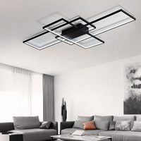 Plafonnier LED en acrylique à montage encastré, luminaire décoratif de plafond, luminaire décoratif de plafond, idéal pour un salon, une salle à manger ou une télécommande