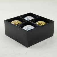 Ensemble de boules de Noël de haute qualité KINGRAY, fabriquées à la machine, entièrement colorées, scintillantes, iridescentes, remplies de paillettes, décoration d'arbre, neuves
