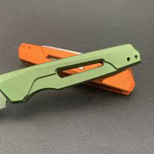 Ker-shaw 7550 AUTO Couteau pliant d'extérieur personnalisable Couteau de chasse polyvalent Bushcraft 8cr18Mov Lame Aviation Manche en aluminium - Product Image 2