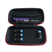 Étui de voyage portable en EVA léger, résistant à l'eau, noir, 3 flacons de 4x3 ml, étui portable pour insuline, porte-flacons de 5 ml, sac de transport avec fermeture éclair