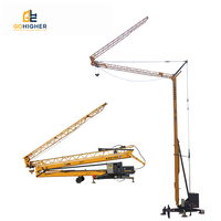 GOHIGHER mini grue à tour à montage automatique Petite grue à tour pliante mobile de 2 tonnes