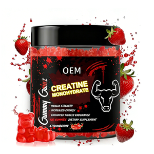 Sugar-Free <b>Creatine</b> Monohydrate Gummies Preworkout Supplement for Adult Muscle Growth Strength Energy Support for Women - Product Image 1