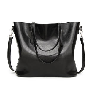 Bolso Tote de Cuero Encerado con Logotipo Personalizable, Estilo Retro Elegante, Bolso de Mano de PU Suave, Forro de Algodón con Acabado Brillante para Otoño - Product Image 5