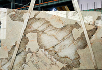Dalles de marbre blanc Pandora naturel en gros, dalles de marbre Patagonia, carrelage en pierre de luxe, marbre brésilien Pandora