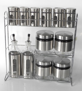 Ugello antigoccia sale <span class=keywords><strong>pepe</strong></span> <span class=keywords><strong>olio</strong></span> <span class=keywords><strong>e</strong></span> aceto set di 12 pezzi barattolo di stoccaggio zucchero <span class=keywords><strong>e</strong></span> spezie condimenti Set di contenitori - Product Image 1