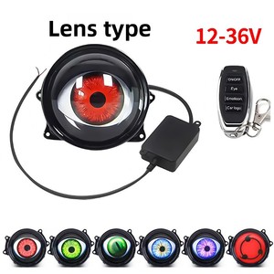 Ojo del <span class=keywords><strong>diablo</strong></span> Led Dynamic Car Lens Faro Modificación de luz ambiental Universal Car Motorcycle Lens Faro - Product Image 5