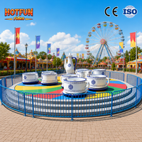 Manège de parc d'attractions de haute qualité à 36 places, avec tasses à café rotatives, pour parcs d'attractions commerciaux et fêtes foraines