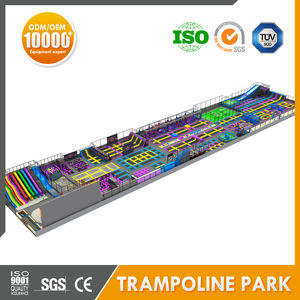 ציוד לפארק טרמפולינות מקורה מסחרי: טרמפולינות ספורט קפיצה, מתקני טיפוס לילדים ומבוגרים - Product Image 6