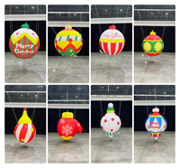 Ballons de Noël gonflables en tissu Oxford, imperméables et durables, pour décorations de Noël gonflables