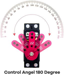 Customizable 20Kg Core Motor Metal Gear 180 Dergree Digital Servo for Rc Robot Arm/Tamiya Mini 4wd Scx24 <b>Toys</b> Car Robotics Servo - Product Image 3
