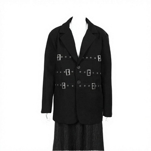 <b>Spring</b> and Summer Trend High-end Solid Tuxedo Suits Pockets Waterproof <b>Women's</b> Suit <b>Jacket</b> - Product Image 3