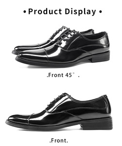 Scarpe Eleganti da Uomo Stile Britannico per Feste Scarpe da Matrimonio in Vera Pelle Scarpe Basse da Uomo in Pelle Oxford Scarpe Formali - Product Image 4