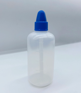 Hochwertige 250ml LDPE Kunststoff Quetschbare Nasen wasch reiniger Flasche Blue Lid Bulk Großhandel - Product Image 4