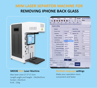 Nouveau Modèle 2024 Mini Automatique pour Réparation de Verre Arrière Cassé iPhone 8 X 13 14 15 Pro Max, Machine de Découpe Laser