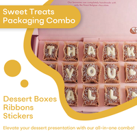 Boîte à macarons, biscuits, beignets, gâteaux et pâtisseries pliables en papier alimentaire de qualité supérieure pour boulangerie/pâtisserie