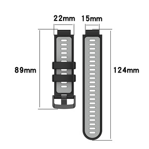 Bracelet de montre intelligente en silicone sport à libération rapide Lionorm pour Garmin <span class=keywords><strong>Forerunner</strong></span> 220/230 <span class=keywords><strong>Forerunner</strong></span> <span class=keywords><strong>735XT</strong></span> /235XT - Product Image 2