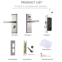 Cerradura Inteligente de Madera de Alta Calidad, Cerradura Electrónica de Acero Inoxidable con Tarjeta de Hotel, Sistema de Gestión de Cerraduras con Software, Cerradura Electrónica RFID IC