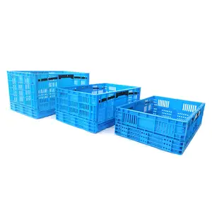 Heavy duty plástico dobrável caixa de armazenamento dobrável astic caixas dobráveis para frutas e vegetais
