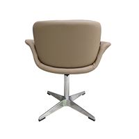 Chaise de bureau en mousse haute densité à rebond rapide pour grande zone d'assise, fonction de rotation automatique, chaise de bureau pivotante pour salle à manger