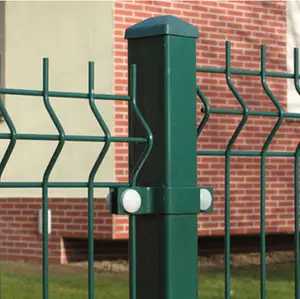 Panneau de treillis métallique électrique Offre Spéciale clôture incurvée treillis soudé avec poteau carré