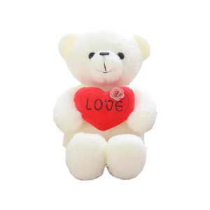 Orsacchiotto di <span class=keywords><strong>Peluche</strong></span> con <span class=keywords><strong>Cuore</strong></span> Ricamato, Giocattolo Morbido per San Valentino, Regalo in Bulk - Product Image 2