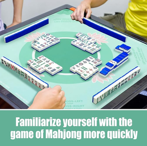 Tapis de table de mahjong carré antidérapant de 36 pouces avec monogramme pour le mahjong américain, le paigow, le poker et les <span class=keywords><strong>dominos</strong></span> - Product Image 2