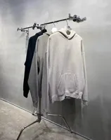 Sweat à capuche surdimensionné en coton 100% de haute qualité, essentiel, en molleton français, douillet, léger, doublure d'hiver, tricot bouffant, essentiel