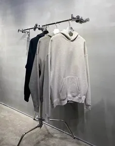 Sudadera con Capucha Extra Grande de Alta Calidad, 100% Algodón, Estilo Francés, Acogedora, Ligera, Forro de Invierno, Tejido de Punto - Product Image 4