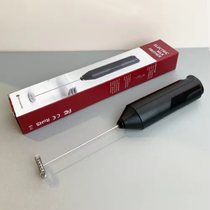 All'ingrosso personalizzato a batteria in acciaio inox Mini frusta elettrico latte Frother palmare miscelatore caffè - Product Image 2