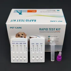 Fast Ehrlichia Babesia Anaplasma Heartworm Combo Test Kit Erlicha y Ana Plasma Precio para perro