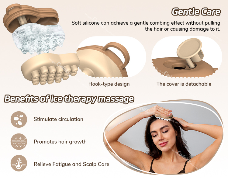 Soft Silicone Bristles Scalp Massager Head