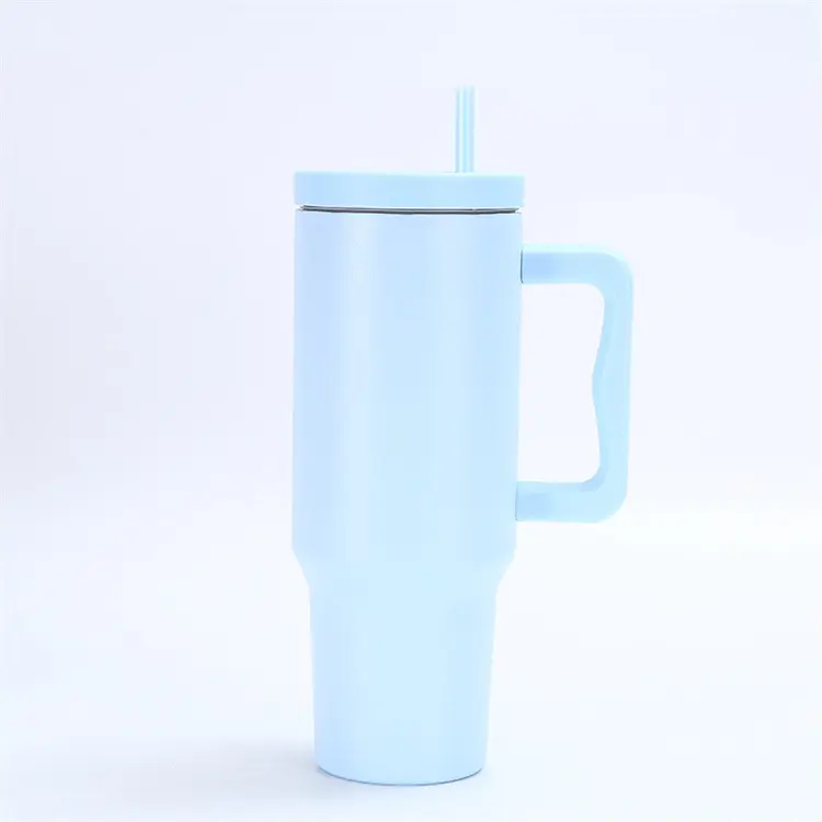 New brand low price 40OZ Stainless Steel Quencher Tumbler With Handle And Straw insulated Travel Mug Cup