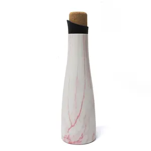 Koodee promosyon 500ml 750ml kırmızı şarap şişesi termos termo spor yalıtımlı metal paslanmaz çelik su şişesi