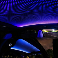 Film Panoramique Ciel Étoilé pour Toit Ouvrant, Lumière Ambiante LED, Compatible OE Audi A4 A5 A6 A8 Q5 Q7 Q8, Bande Lumineuse d'Ambiance LED pour Toit Ouvrant, Application Intelligente