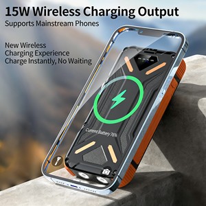 แบตสำรองพลังงานแสงอาทิตย์แบบพกพา 20000 mAh ชาร์จเร็วไร้สาย 15W รองรับ PD22.5W มาตรฐาน IP54 ป้องกันการกระแทก พร้อมไฟแคมป์ปิ้ง ช่องเสียบ USB Type-C สำหรับใช้งานกลางแจ้ง - Product Image 1