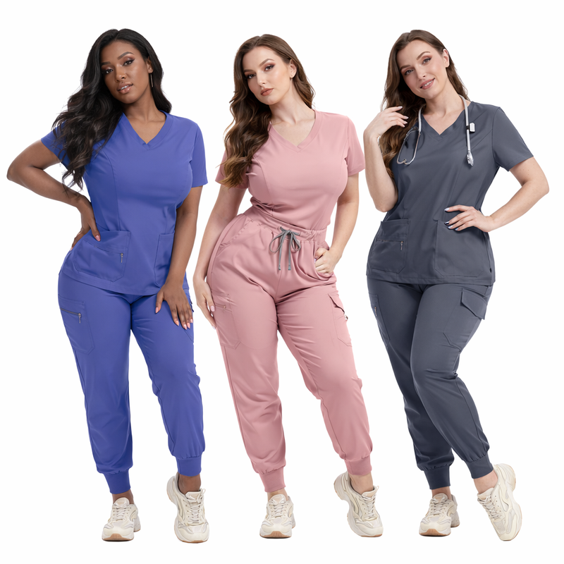 2026 VIAOLI Jogger Scrubbing Stretch Scrubs