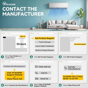 Climatiseur mini-split YITAHOME 12000 BTU, pompe à chaleur, 20 SEER2, 115V, Inverter, sans conduit, refroidit jusqu'à 750 pieds carrés - Product Image 2