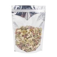 YR avant clair doré/argent dos debout refermable Ziplock feuille d'aluminium emballage stockage des aliments Doypack pochettes sacs