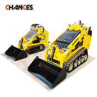 Mini-chargeuse sur chenilles EPA 2025, moteur diesel Kubota, commande par joysticks hydrauliques Parker, pompe à moteur importée
