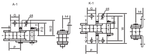 โซ่สายพานลำเลียงสำหรับ Ss25 Ss04c 20200213ept โซ่สายพานลำเลียงแบบสั้นทำจากสเตนเลส Ss25มี A-1และ K-1และเฟือง - Product Image 2