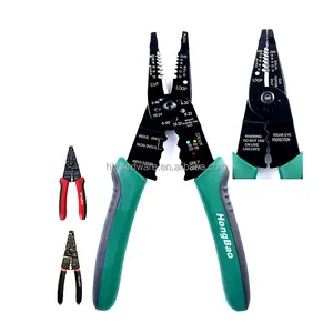 New Ergonomics Handle Terminal Wire Crimp Repairing Installation Pliers Wire Stripper Crimping Electrician Wire Stripping Pliers