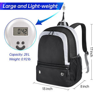 Large Capacity Pickleball Paddle Bag <b>Shoe</b> Compartment Fence Hook Backpack <b>Men</b> Women Holds Racquets <b>Shoes</b> Accessories - Product Image 2