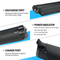 Batterie de vélo électrique au lithium-ion Reention Eel Pro 48V/36V 10.4Ah-17.5Ah 30A BMS pour vélos électriques de 250W-1000W